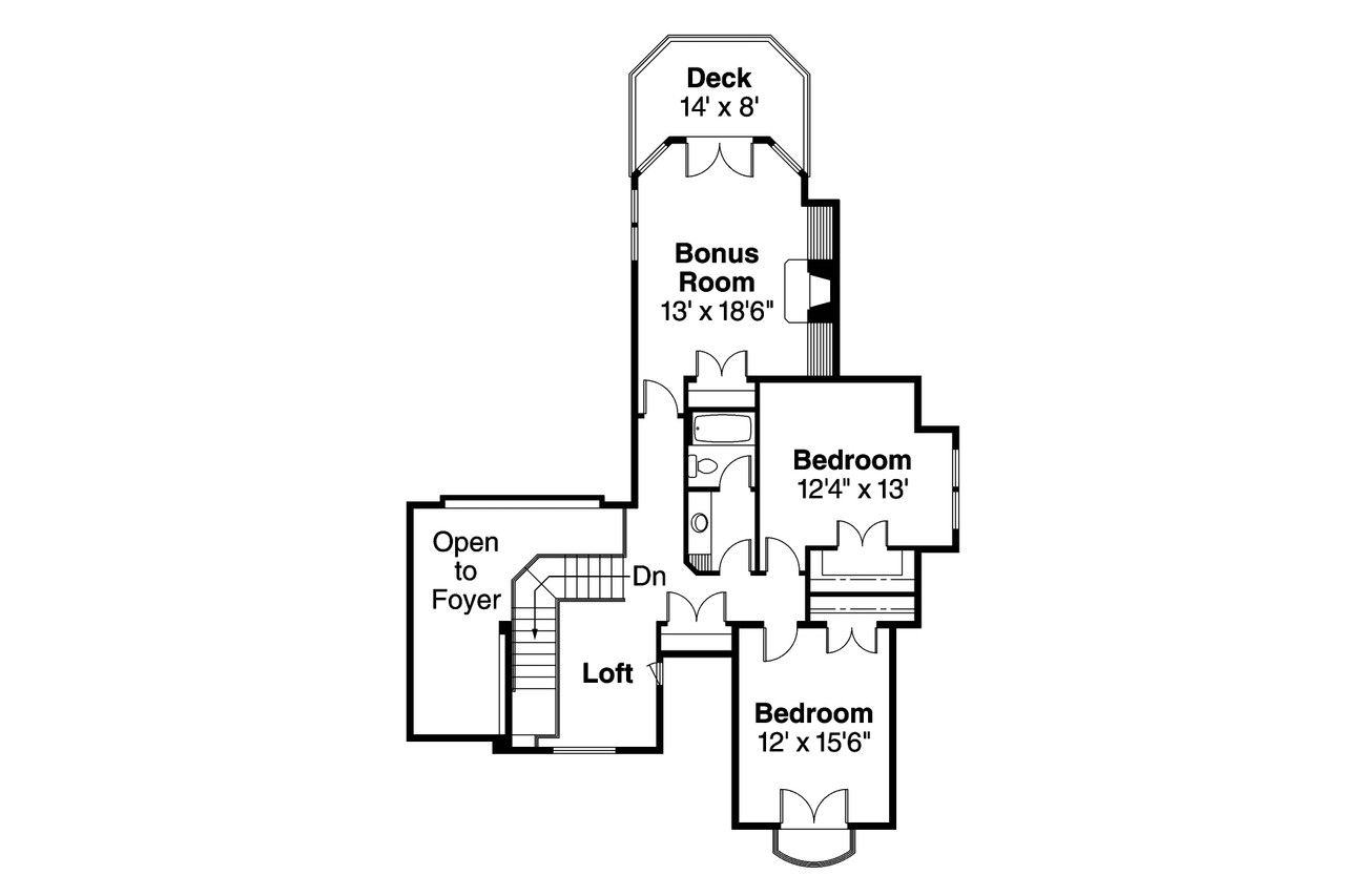 Secondary Image - European House Plan - Southwick 30-482 - 2nd Floor Plan 