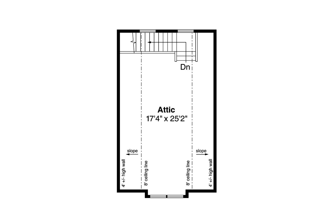 Craftsman House Plan - 20-100 - 2nd Floor Plan 