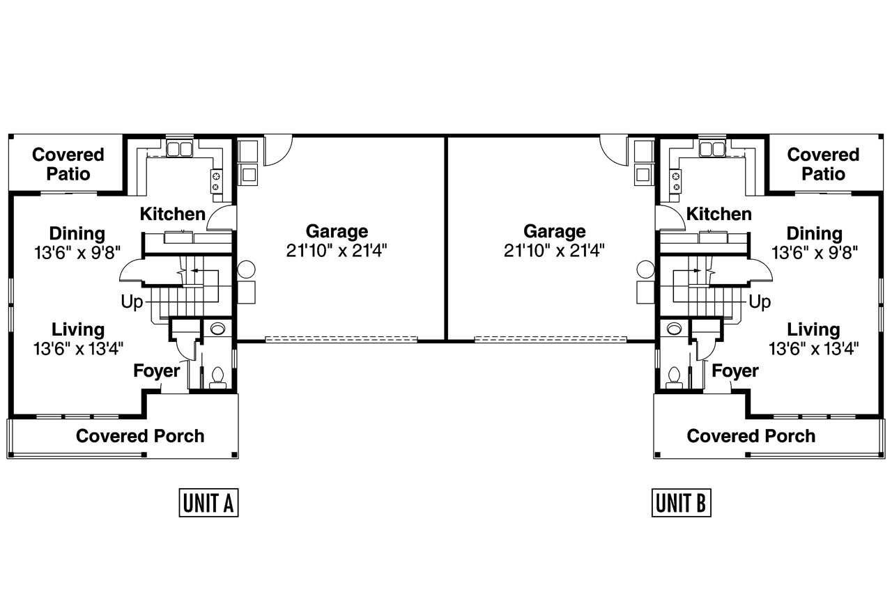 Craftsman House Plan - Kentland 60-015 - 1st Floor Plan 