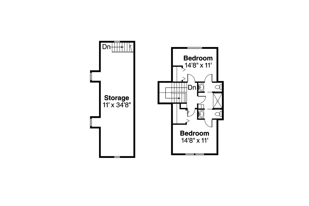 Secondary Image - Southwest House Plan - Noranda 30-123 - 2nd Floor Plan 