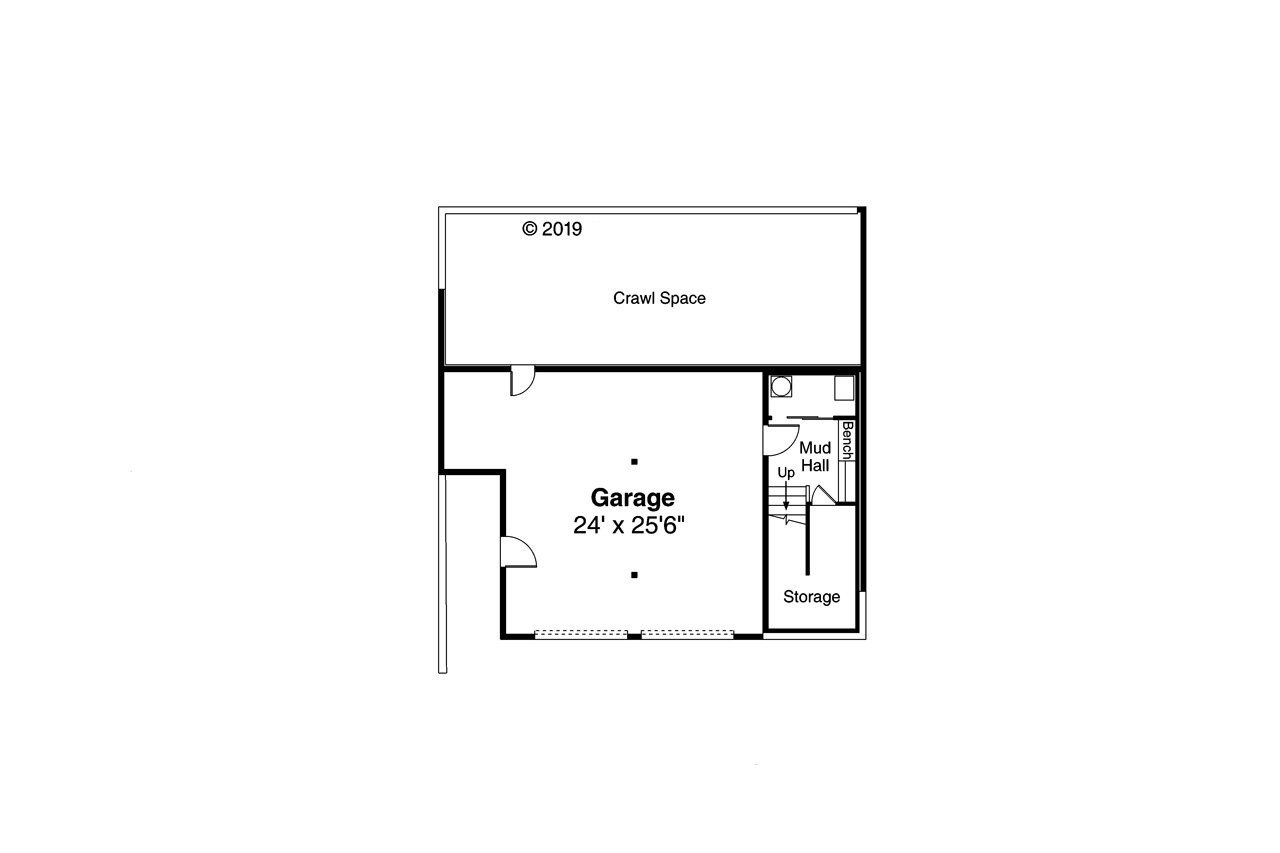 Secondary Image - Modern House Plan - Staghorn 31-168 - Basement Floor Plan 