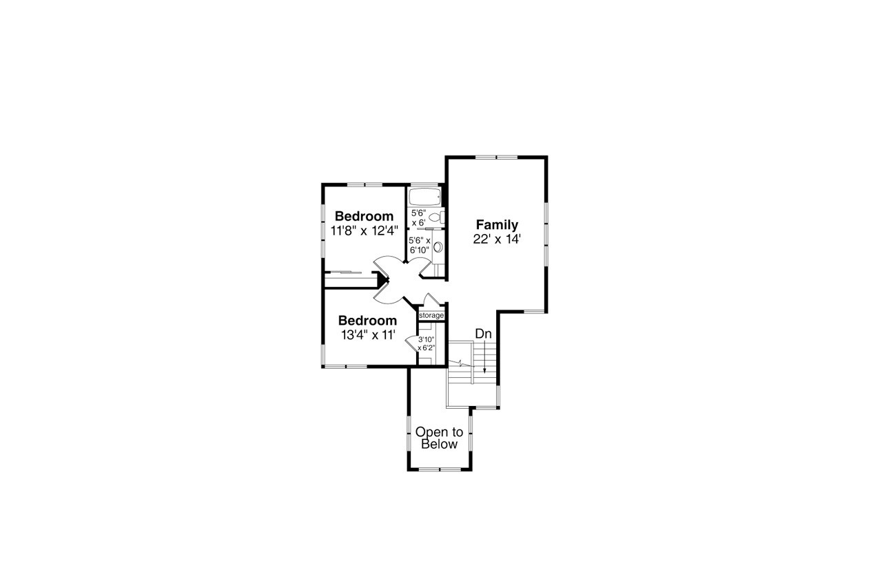 Secondary Image - Contemporary House Plan - Rogue 31-127 - 2nd Floor Plan 