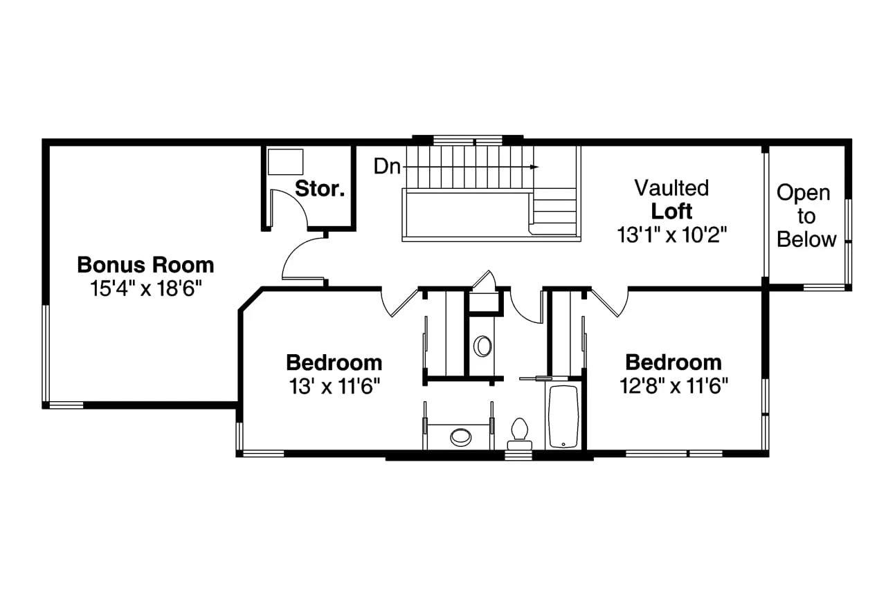 Modern House Plan - Sandstone 30-926 - 2nd Floor Plan 