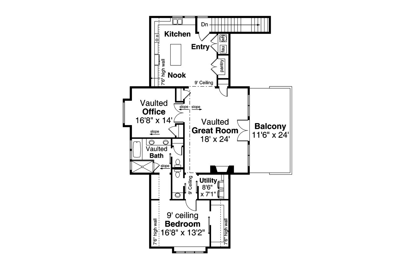 Secondary Image - Country House Plan - Garage 20-295 - 2nd Floor Plan 