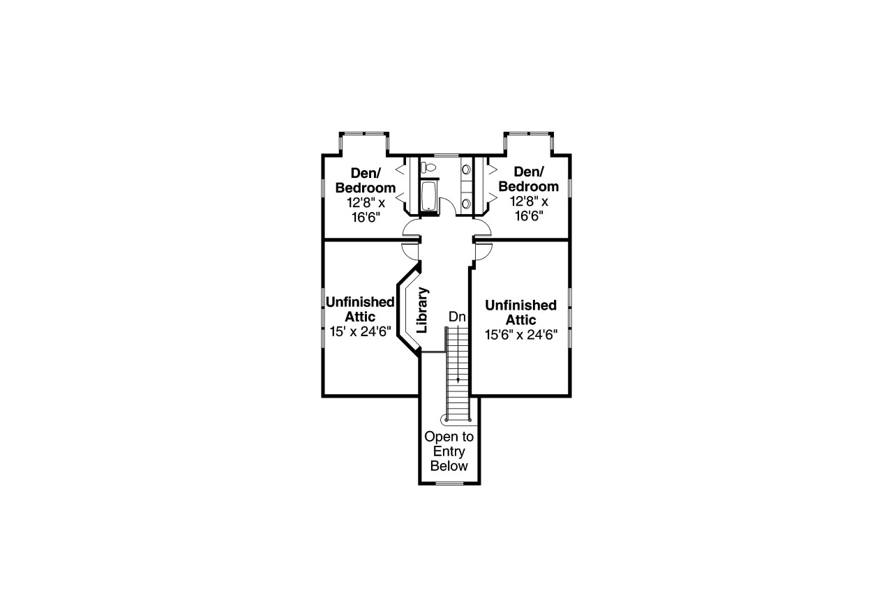 Secondary Image - Country House Plan - Marion 30-174 - 2nd Floor Plan 