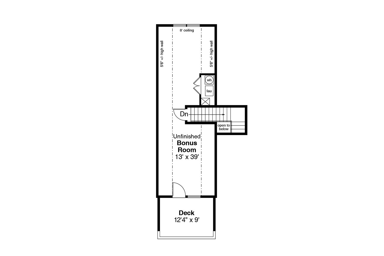 Secondary Image - Cottage House Plan - Lyndon 30-769 - 2nd Floor Plan 