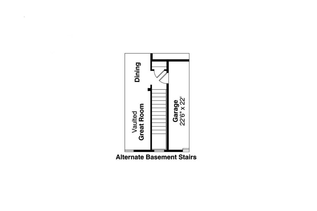 Craftsman House Plan - Stanford 30-640 - Basement Floor Plan 