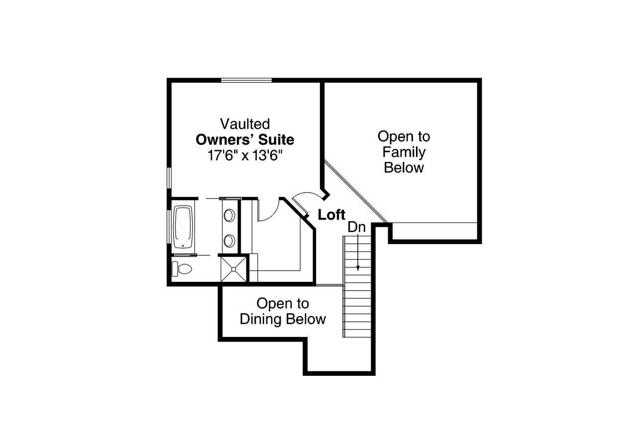 Secondary Image - Southwest House Plan - Siena 30-186 - 2nd Floor Plan 