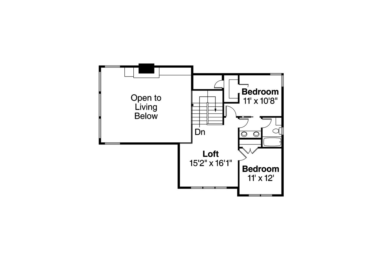 Craftsman House Plan - Stratford 30-615 - 2nd Floor Plan 