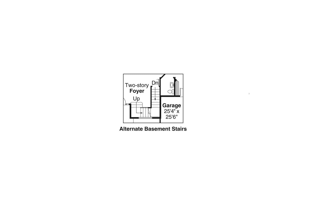 European House Plan - Edmonton 30-342 - Basement Floor Plan 