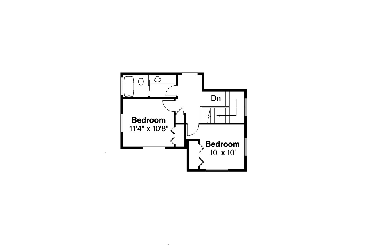 Secondary Image - Prairie House Plan - Larkview 31-057 - 2nd Floor Plan 