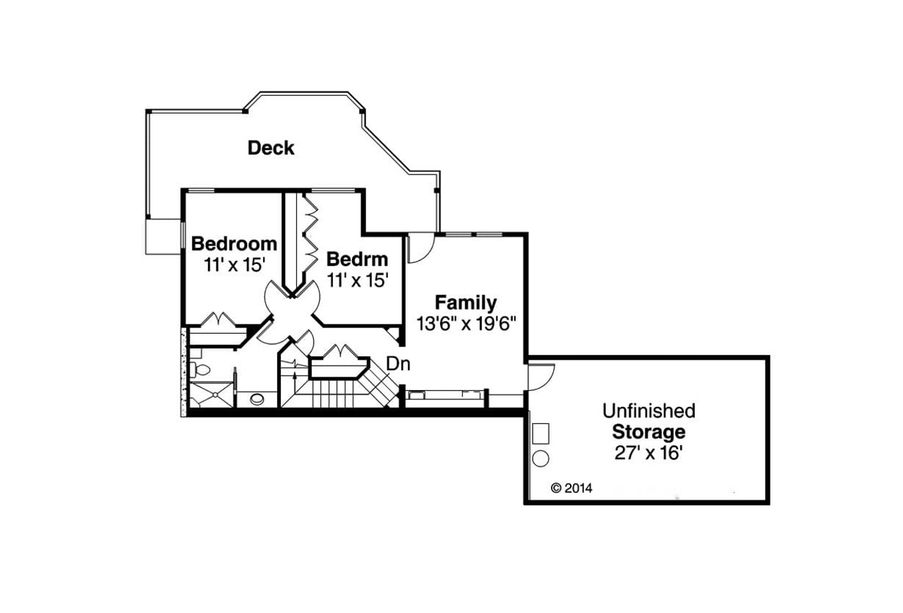 Secondary Image - Country House Plan - Lethbridge 30-586 - 2nd Floor Plan 