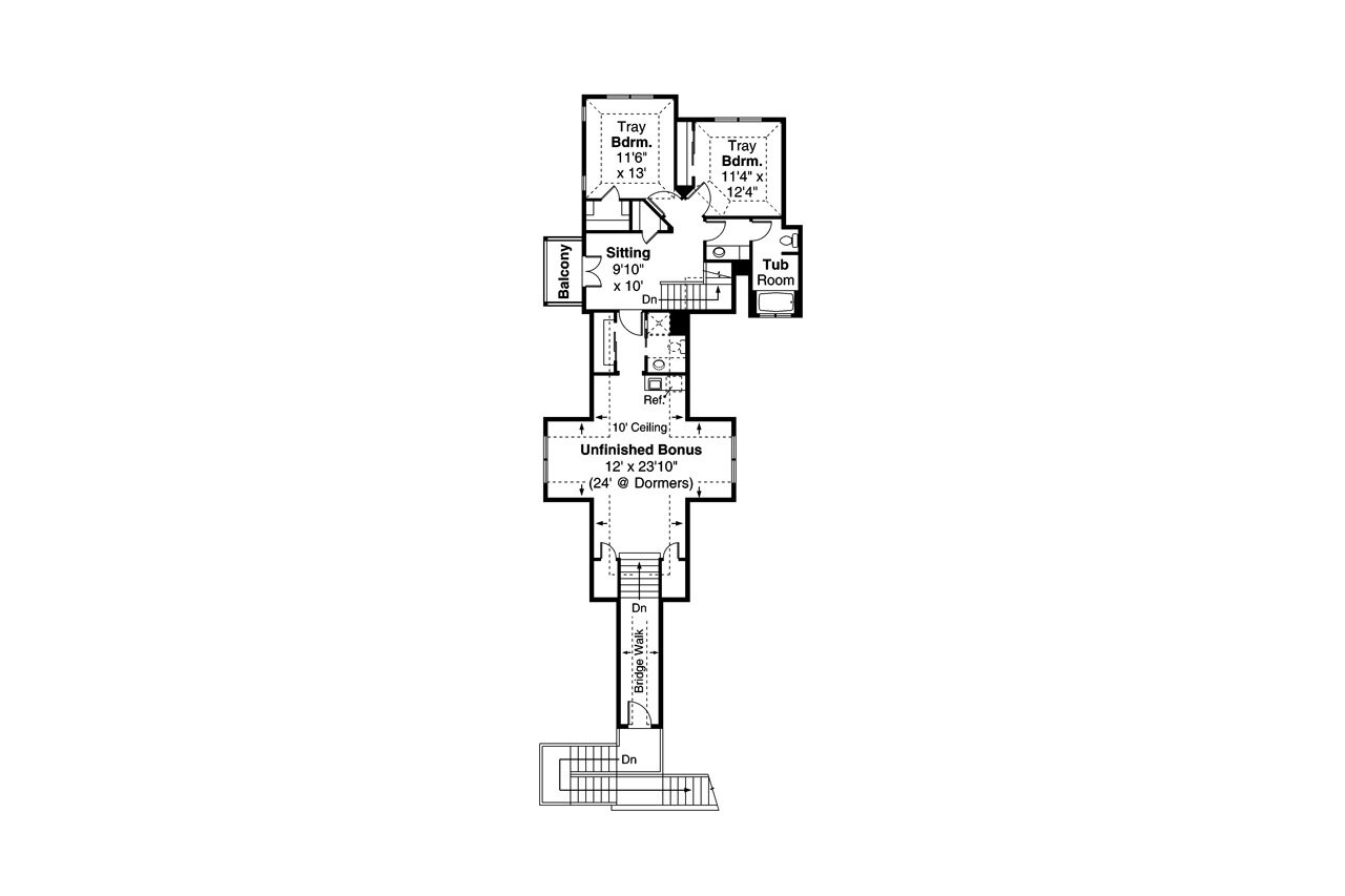 European House Plan - Harrington 31-195 - 2nd Floor Plan 
