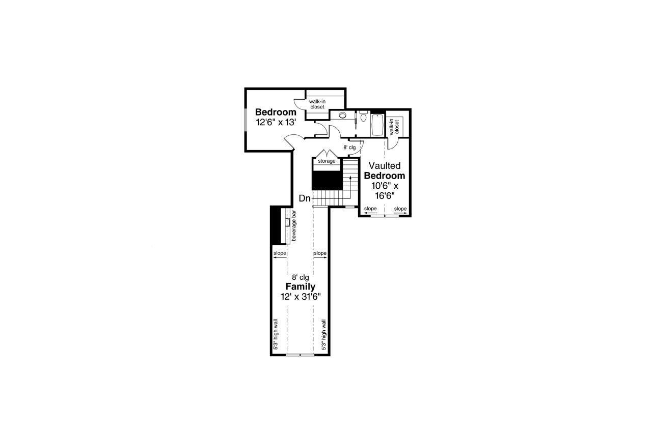 Secondary Image - Craftsman House Plan - Holly Hill 31-243 - 2nd Floor Plan 