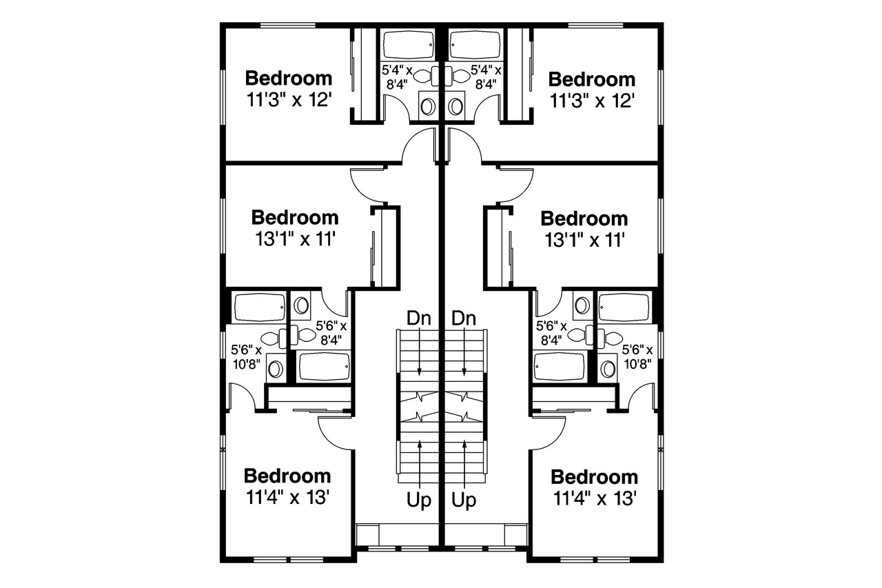 Traditional House Plan - Dalian 60-050 - 2nd Floor Plan 