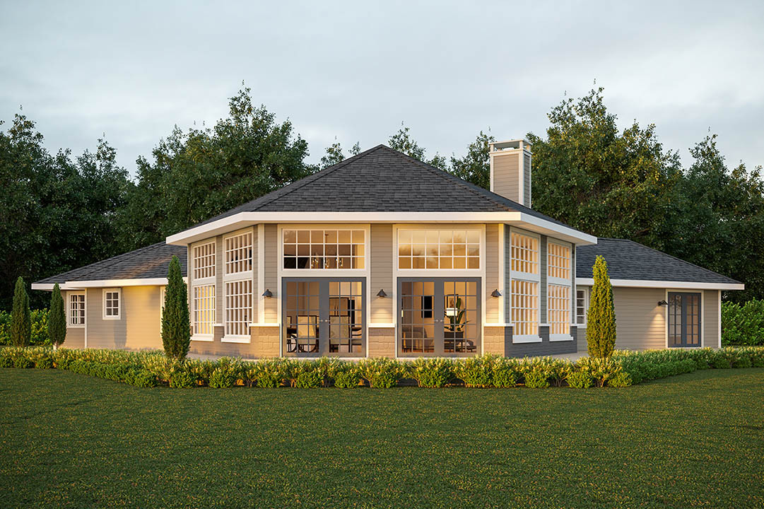 Silvercrest: Light-Filled Modern Ranch-Style Home Plan - Associated Designs