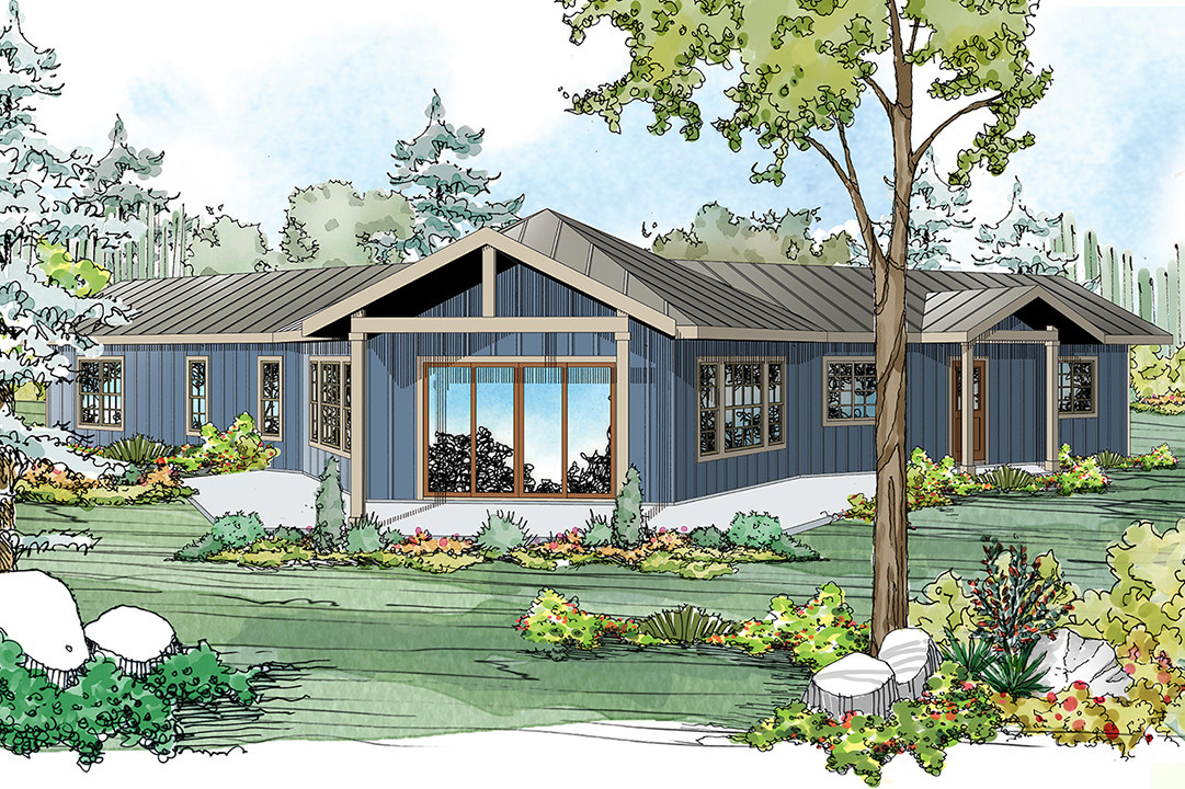 Embracing Open Living in a U-Shaped Ranch House Plan - Associated Designs