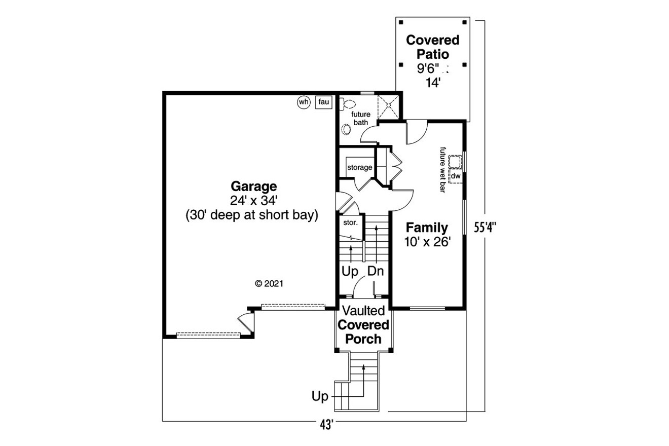 Cape Cod House Plan - Snowberry 30-735 - 2nd Floor Plan 