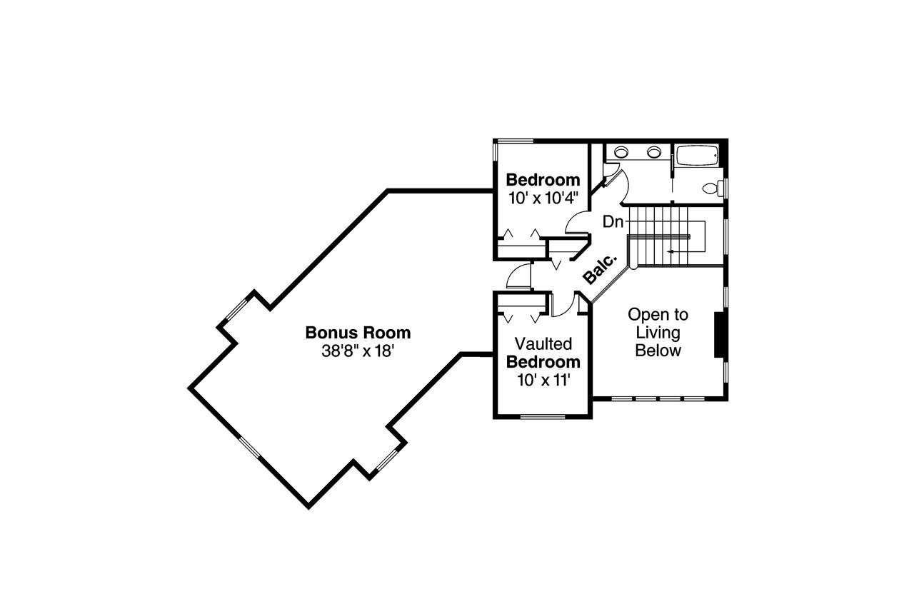 Secondary Image - Country House Plan - Shaffer 30-453 - 2nd Floor Plan 