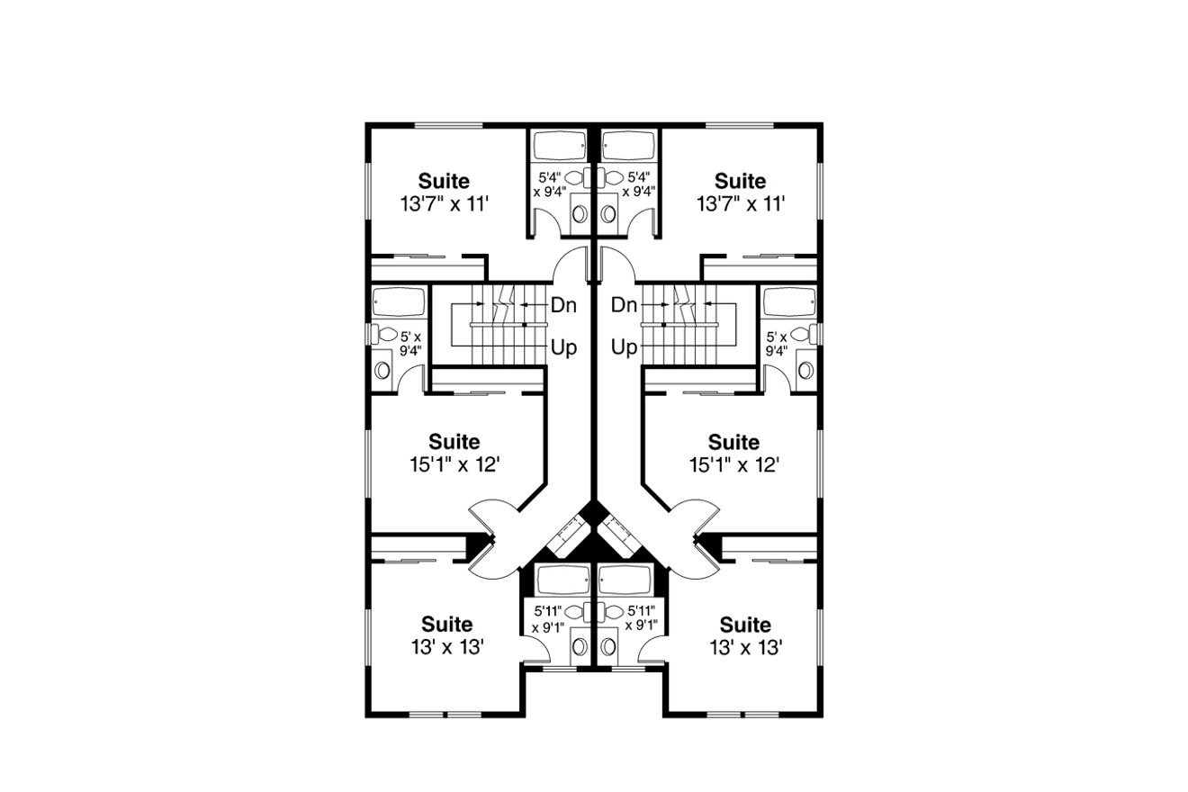 Traditional House Plan - Durban 60-049 - 2nd Floor Plan 