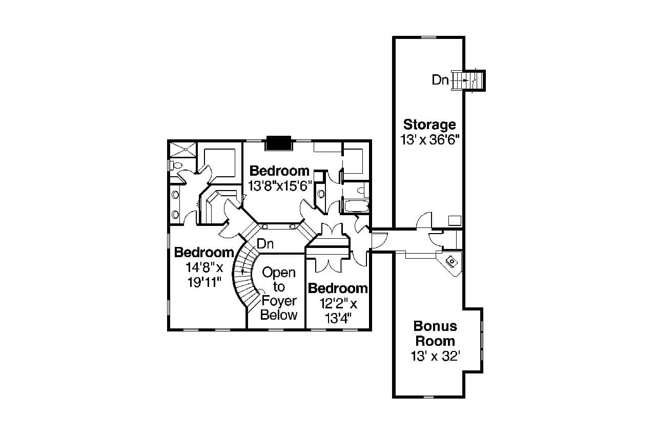 Secondary Image - Victorian House Plan - Randell 30-395 - 2nd Floor Plan 