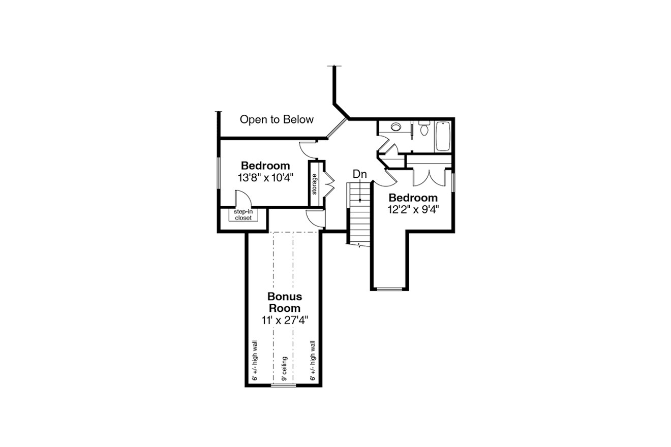 Craftsman House Plan - Eastham 30-622 - 2nd Floor Plan 