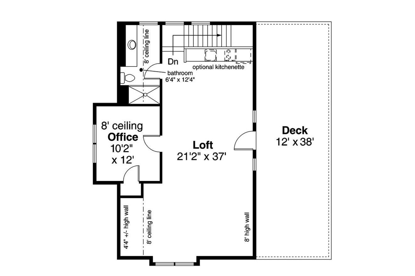 Craftsman House Plan - 20-061 - 2nd Floor Plan 