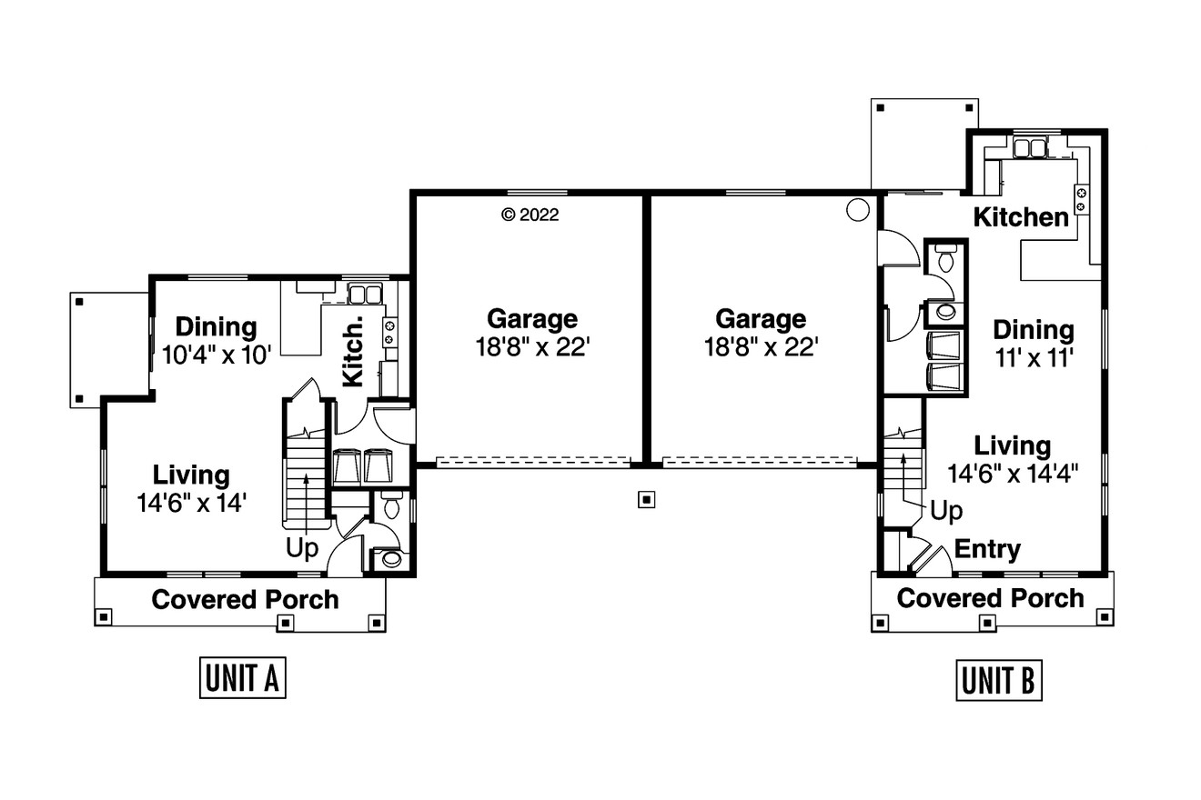 Country House Plan - Warrendale 60-036 - 1st Floor Plan 