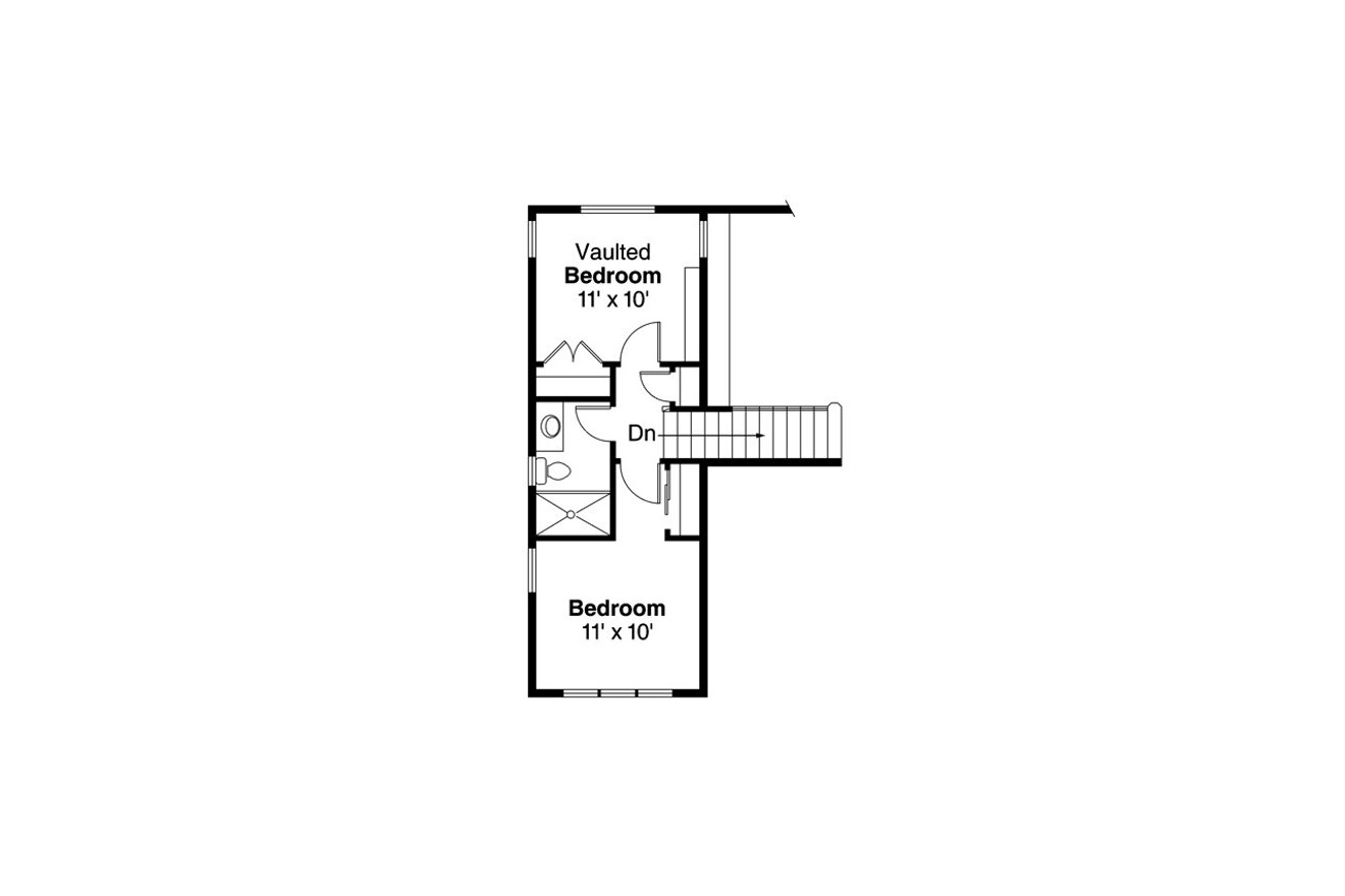 Secondary Image - Cottage House Plan - Riverton 30-811 - 2nd Floor Plan 