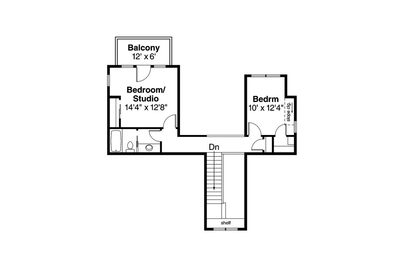 Secondary Image - Cottage House Plan - McKenzie 31-056 - 2nd Floor Plan 