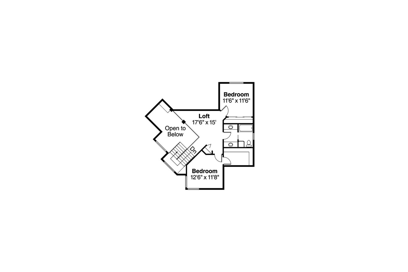 Secondary Image - Mediterranean House Plan - St. Petersburg 11-071 - 2nd Floor Plan 