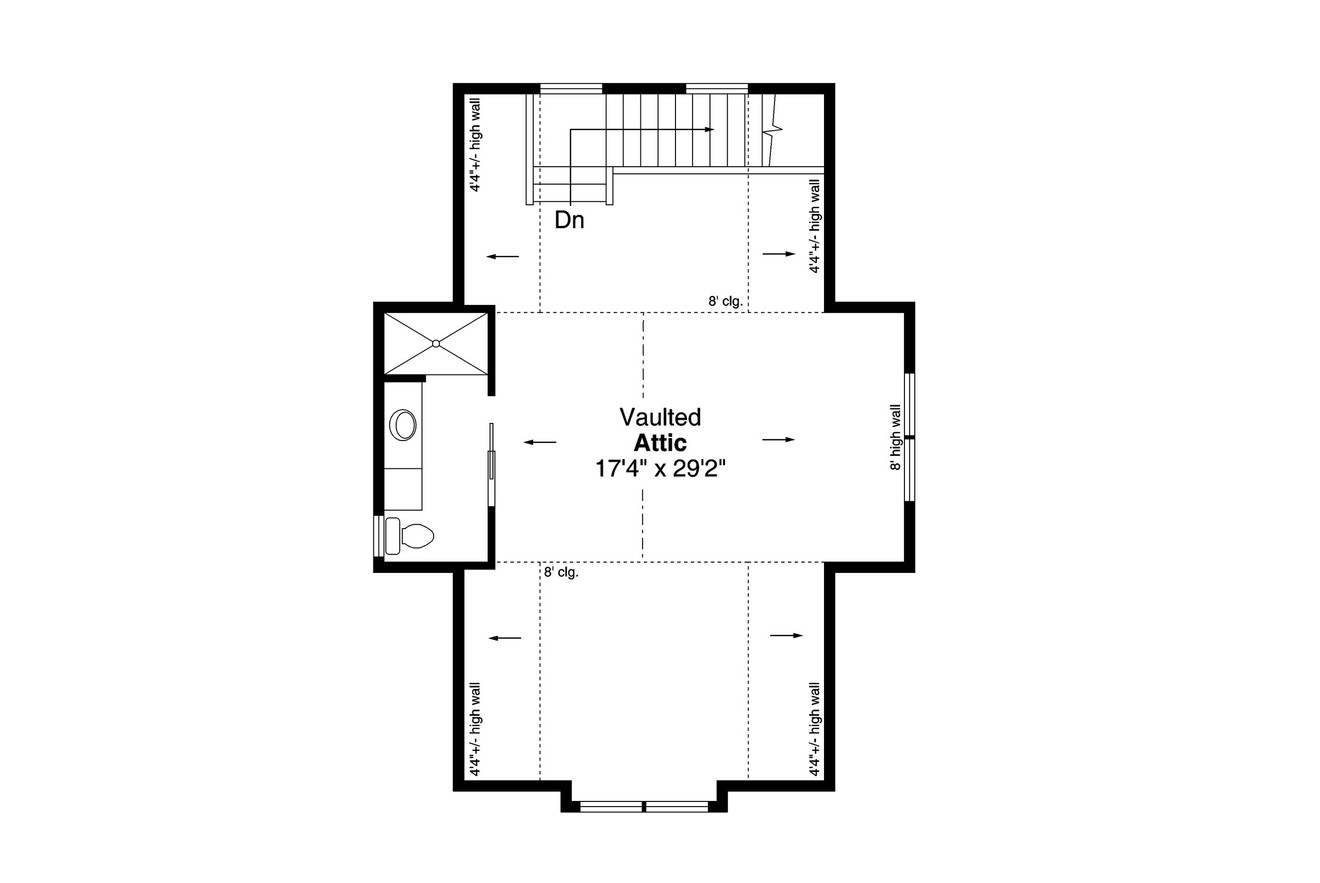 Secondary Image - Craftsman House Plan - 20-364 - 2nd Floor Plan 