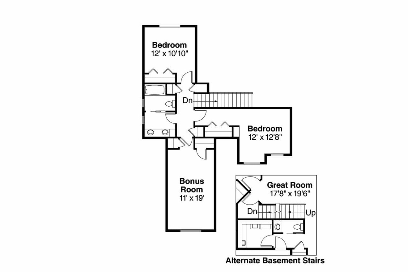 Secondary Image - Craftsman House Plan - Sturnbridge 30-663 - 2nd Floor Plan 