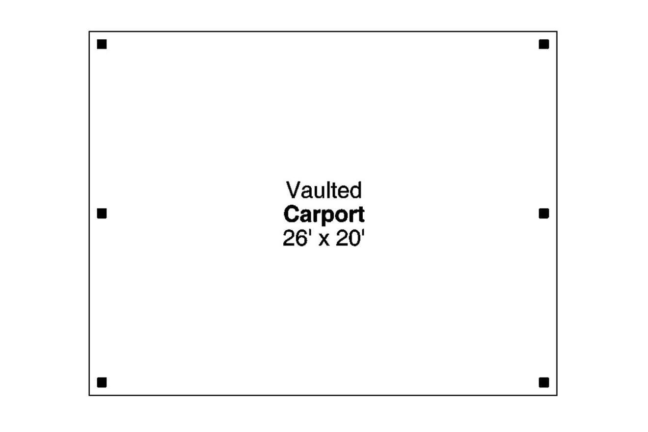 Traditional House Plan - Carport 20-196 - 1st Floor Plan 