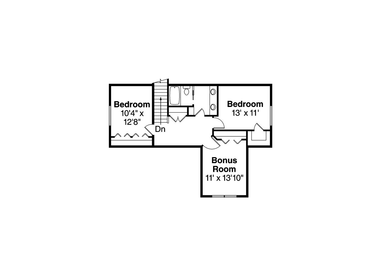 Secondary Image - Craftsman House Plan - Greenspire 31-024 - 2nd Floor Plan 