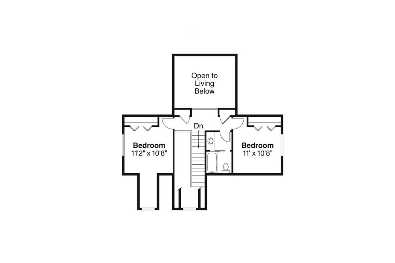 Secondary Image - Country House Plan - Chatham 30-623 - 2nd Floor Plan 