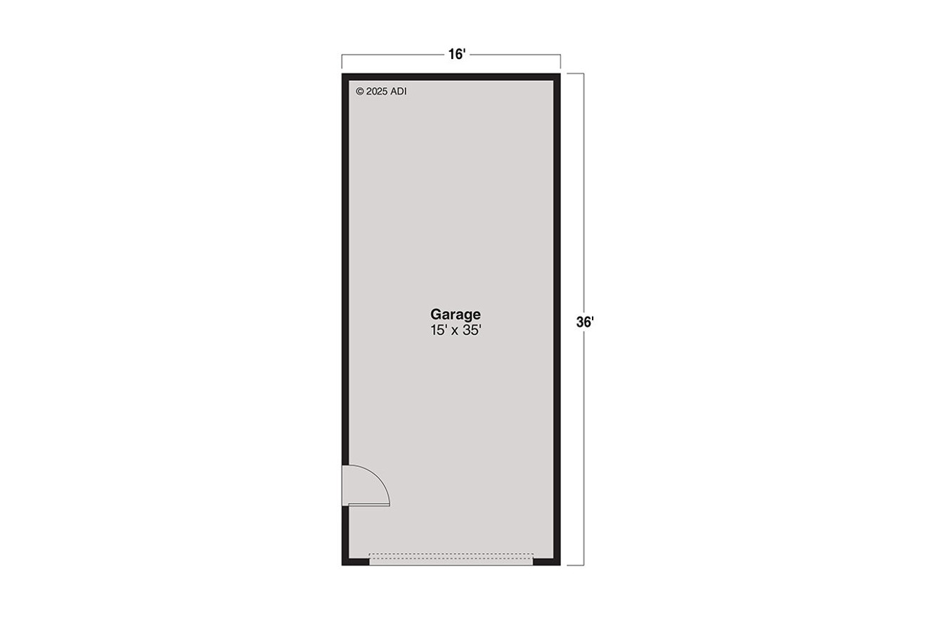 Traditional House Plan - RV Garage 20-090 - 1st Floor Plan 