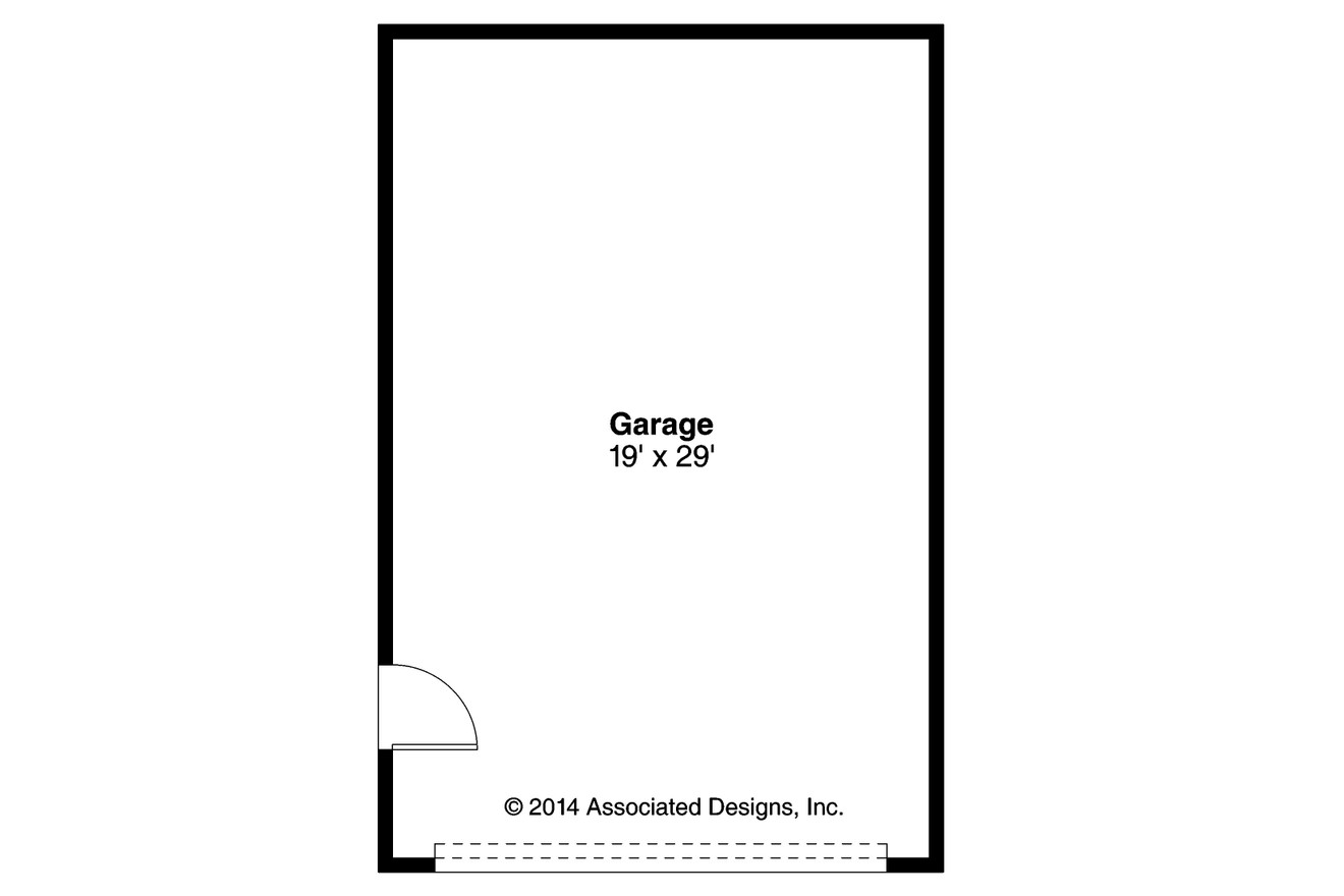 Traditional House Plan - Garage 20-135 - 1st Floor Plan 