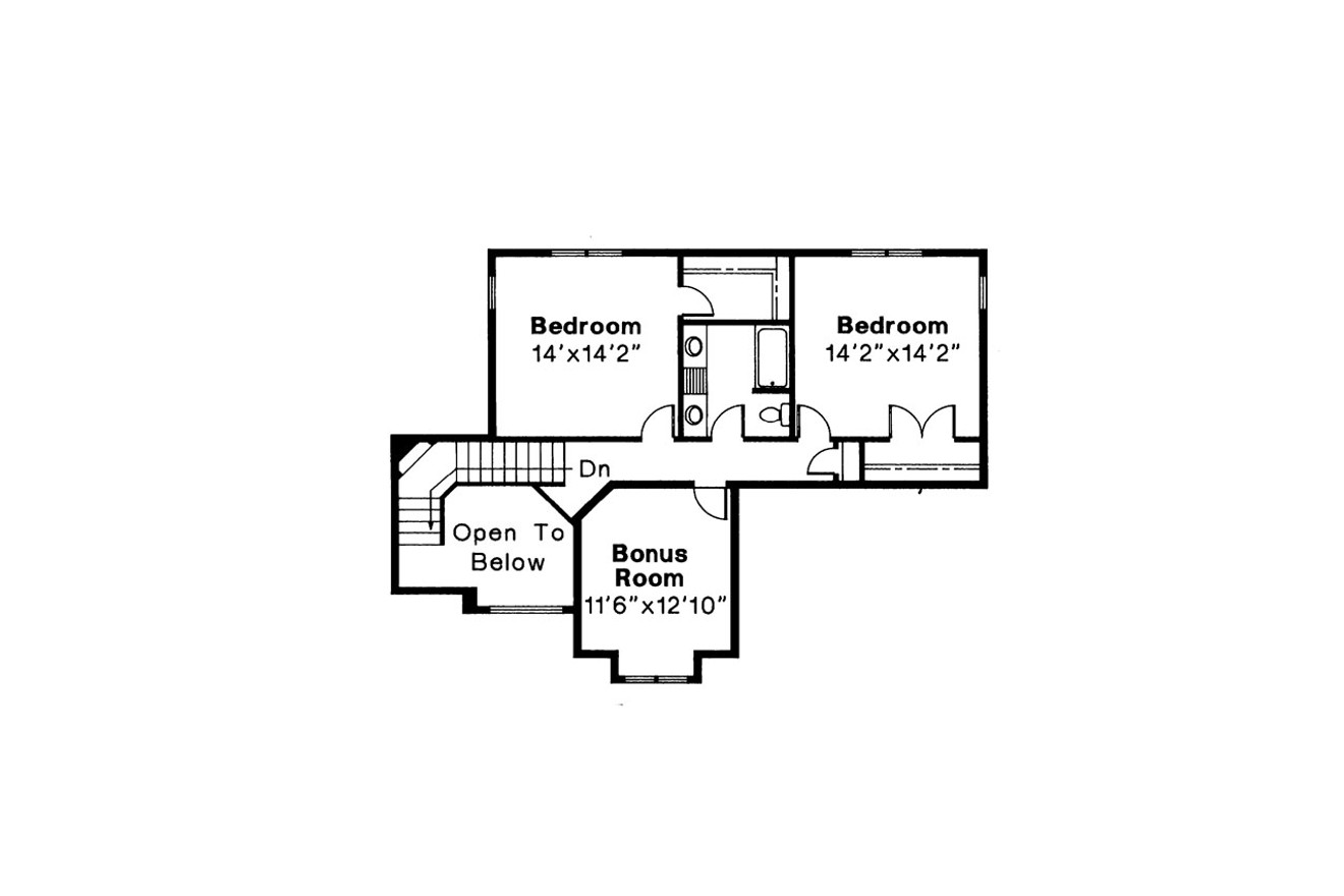 Secondary Image - Contemporary House Plan - Providence 10-305 - 2nd Floor Plan 