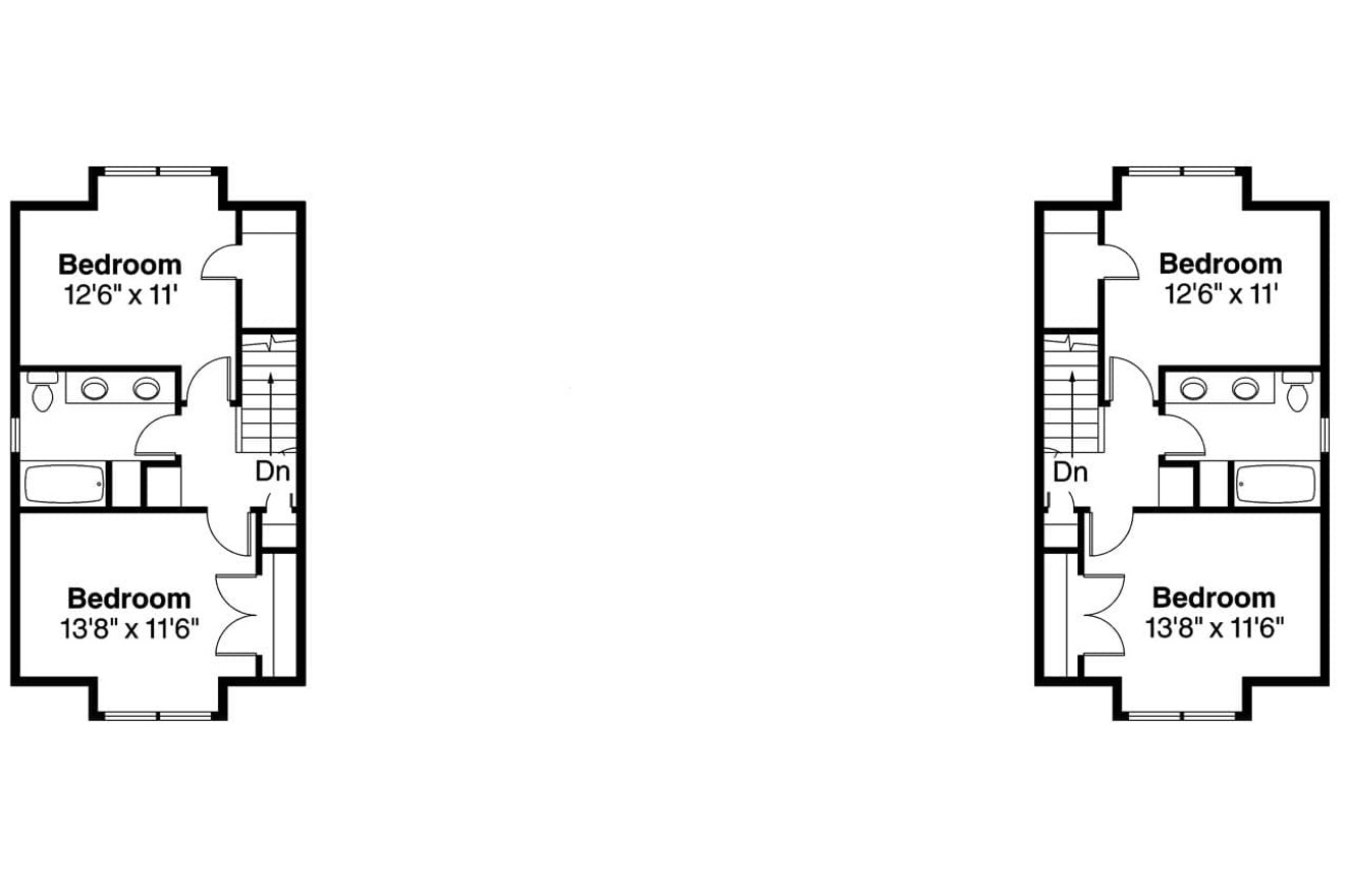 Secondary Image - Cottage House Plan - Phillipsburg 60-030 - 2nd Floor Plan 