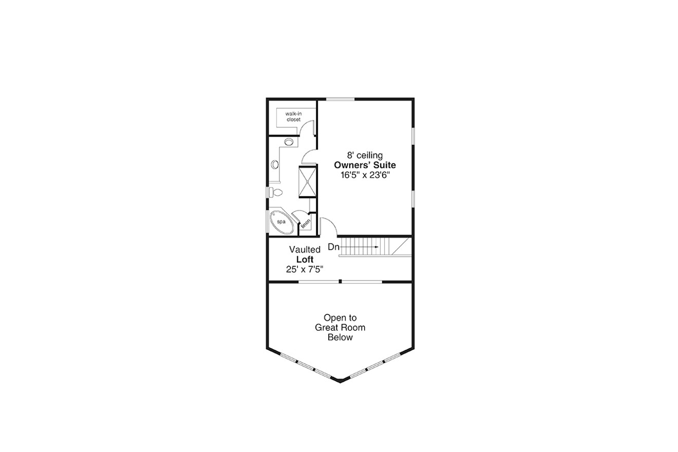 Secondary Image - Lodge Style House Plan - Eagle Crest 2 31-383 - 2nd Floor Plan 