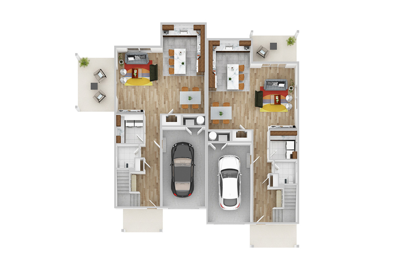 Contemporary House Plan - Haviland 60-071 - 1st Floor Plan 