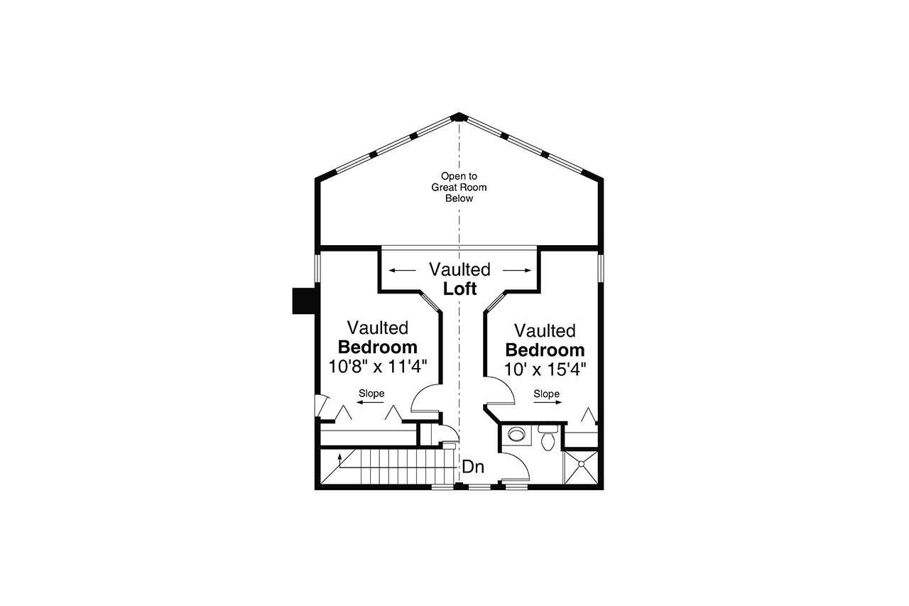 Lodge Style House Plan - Pine Grove 31-364 - 2nd Floor Plan 