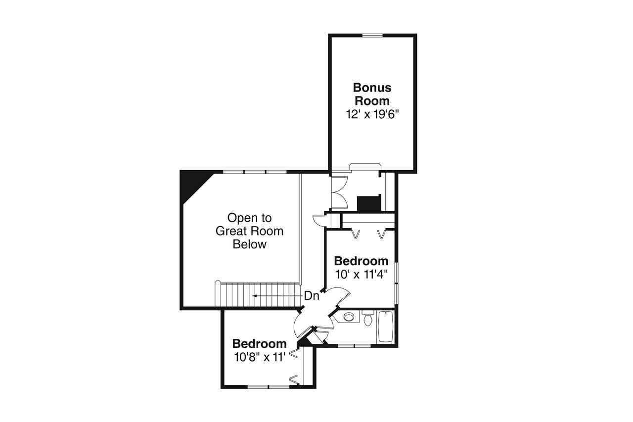 Secondary Image - Country House Plan - Rivercrest 31-029 - 2nd Floor Plan 