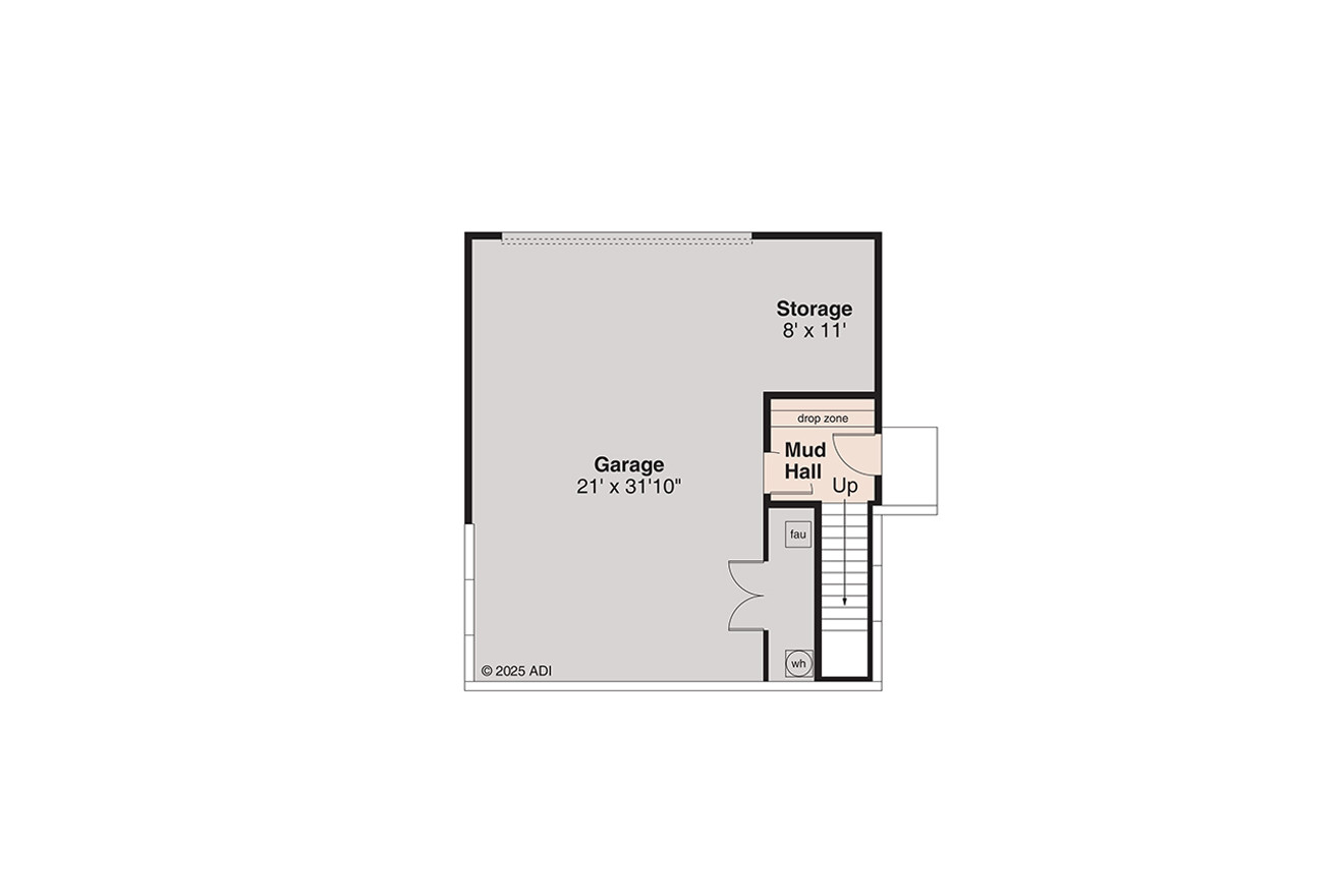 Craftsman House Plan - Groveland 31-397 - Basement Floor Plan 