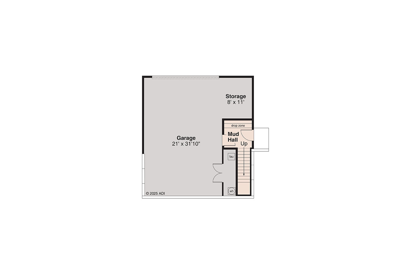 Traditional House Plan - Groveland 2 31-398 - Basement Floor Plan 