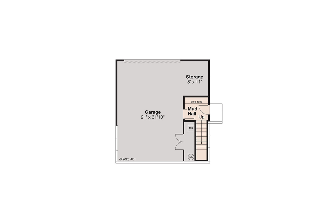 Modern House Plan - Groveland 4 31-400 - Basement Floor Plan 