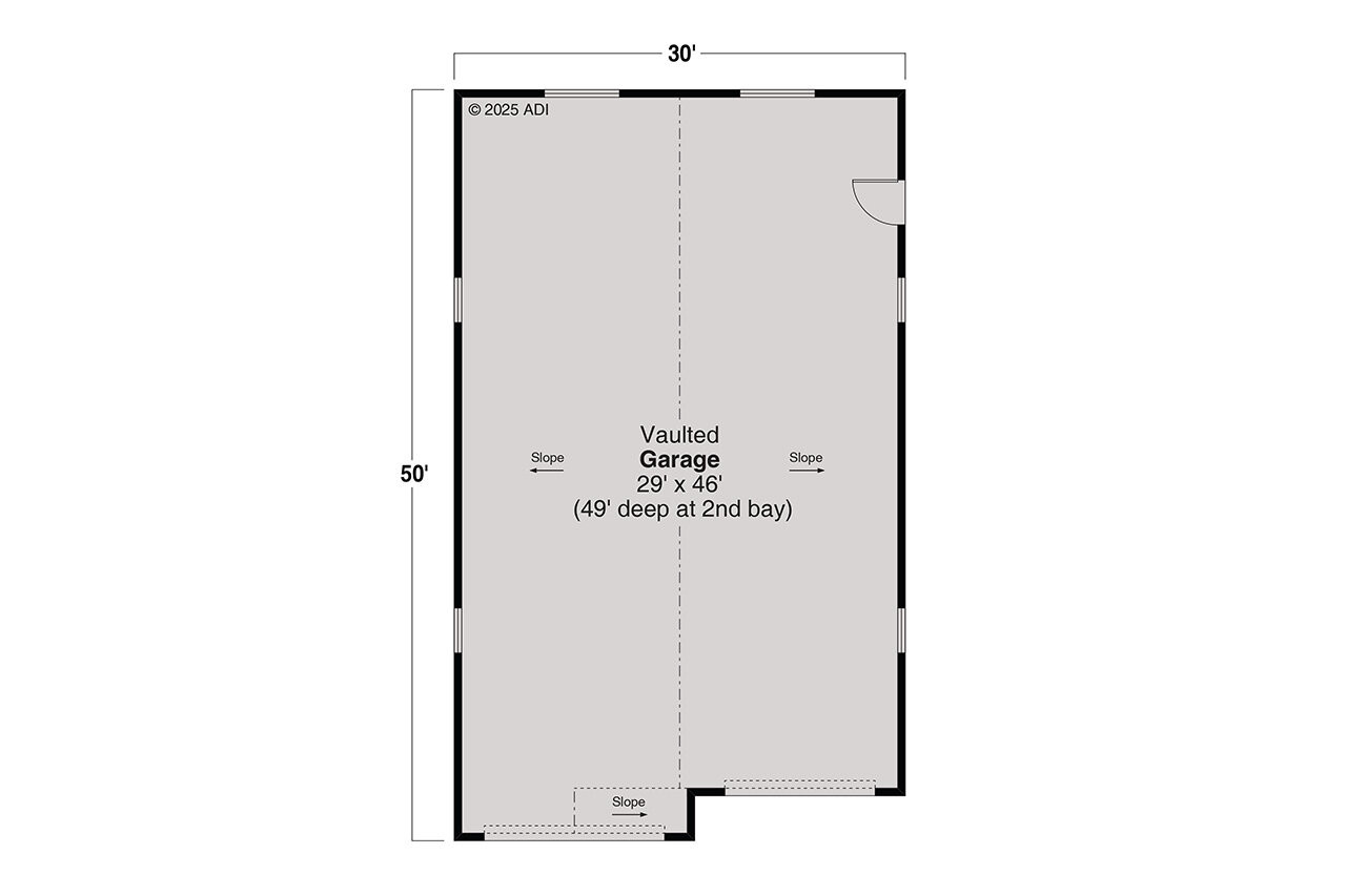 Farmhouse House Plan - RV Garage 20-346 - 1st Floor Plan 