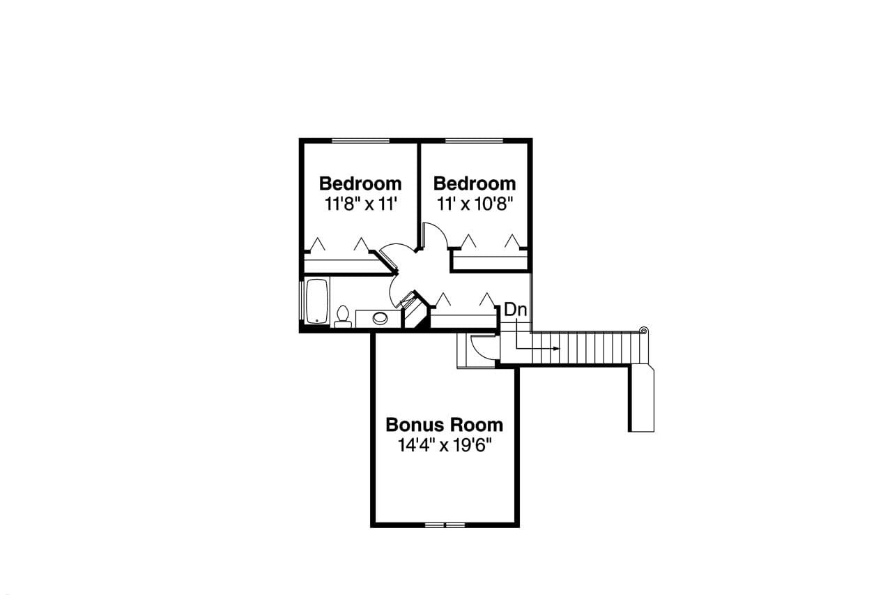 Secondary Image - Traditional House Plan - Albany 30-047 - 2nd Floor Plan 