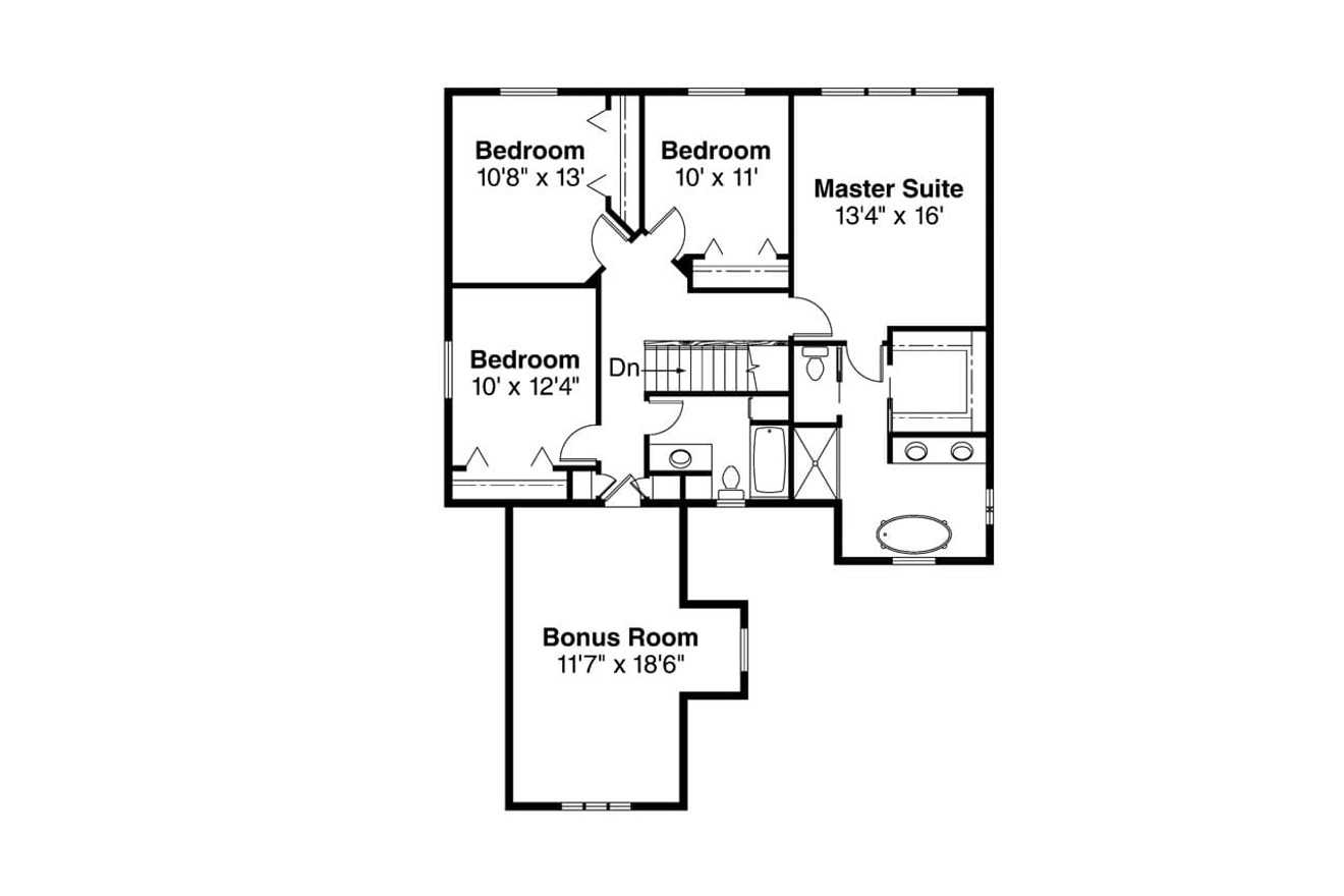 Secondary Image - European House Plan - Mirabel 30-201 - 2nd Floor Plan 